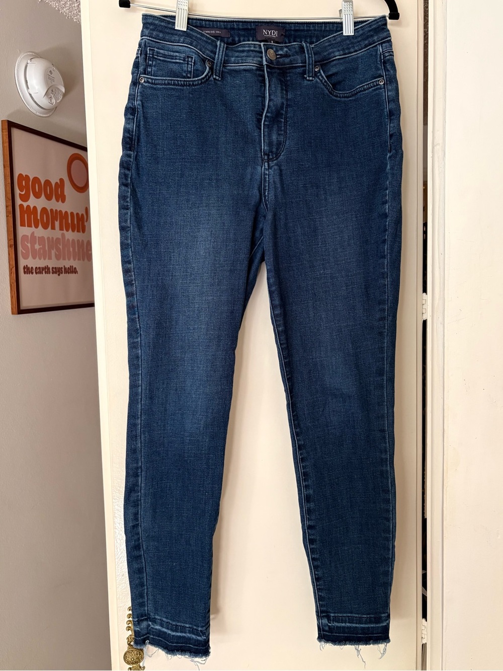 NYDJ Ami Skinny Lift Tuck Dark Wash Stretch Jeans Size 8